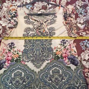 Bila Multicolor Floral Paisley Blouse